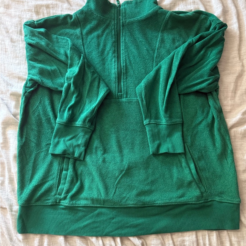 OFFLINE by Aerie Terry Quarter-Zip Sweatshirt